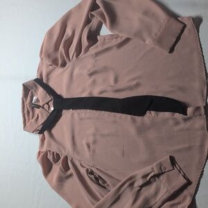 Divided Pink Blouse Size Medium